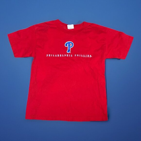 Vintage Y2K Philadelphia Phillies T-Shirt Youth Size Large Lee Sport - Picture 1 of 5